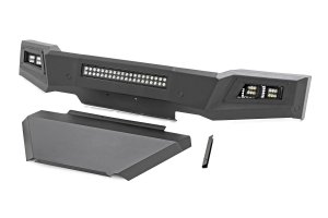 Chevrolet Silverado 1500 Front Bumper - Rough Country - High Clearance LED with Skid Plate - Flat Black - '19-'22 Chevrolet Silverado 1500 Front Bumper - Rough Country - High Clearance LED with Skid Plate - Flat Black - '19-'22